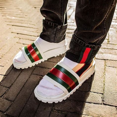 gucci flip flops cover|discount Gucci slides for men.